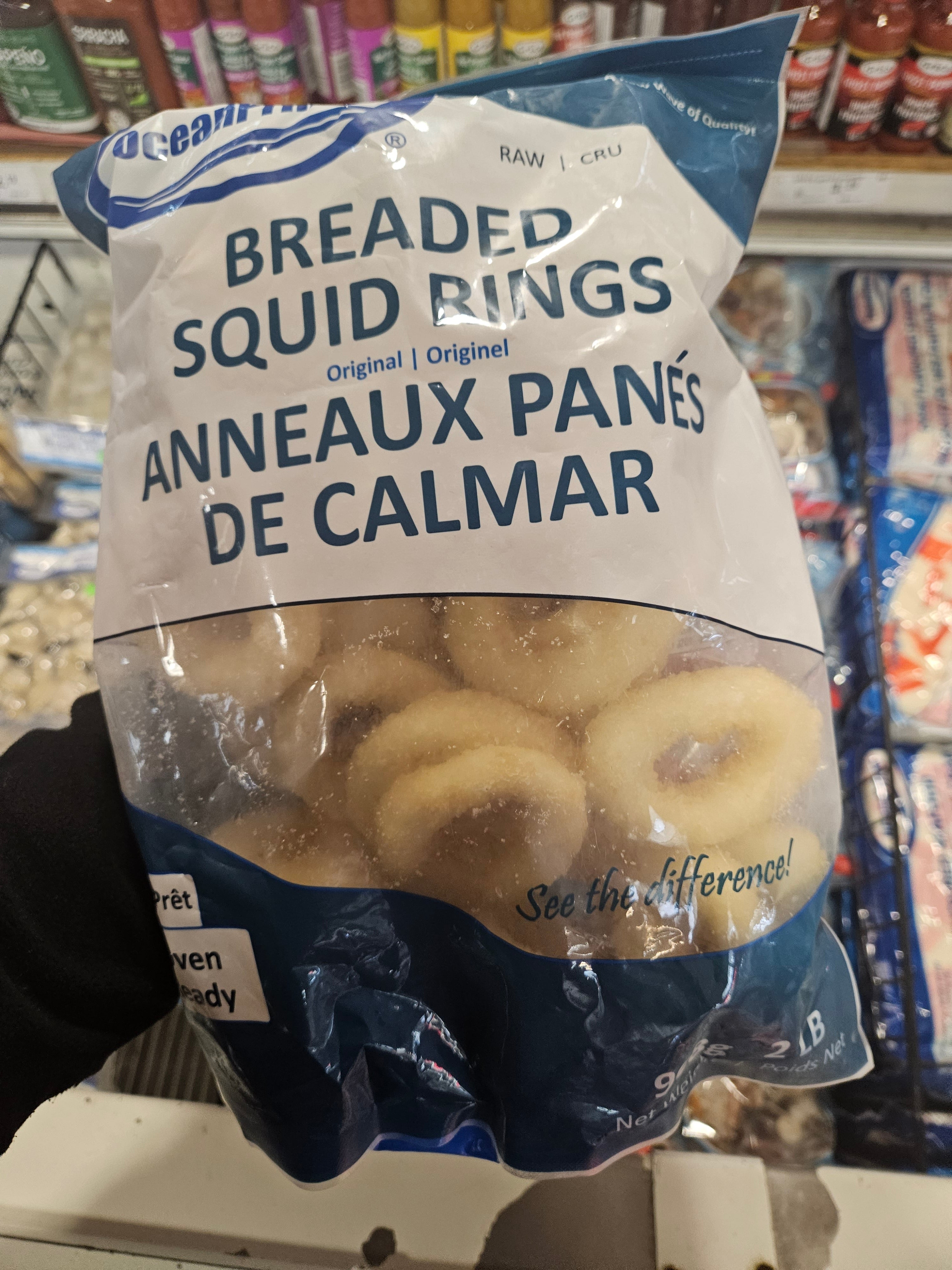 Bos'n Frozen Seafood Raw Giant Calamari Rings, 1 lb. Fully Cleaned and  Ready-to-Cook. 14g Protein per Serving. Contains: Squid. - Walmart.com