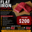 Load image into Gallery viewer, Flat Iron Steak  (10 lb case)
