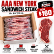 Load image into Gallery viewer, New York Sandwich Steak, 6oz (170g)x 20 steaks

