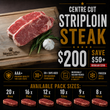 Load image into Gallery viewer, Striploin Steak, Centre Cut (Case)
