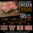 Load image into Gallery viewer, Chicken Thighs, Skinless/Boneless (10 lb Case)
