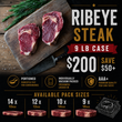 Load image into Gallery viewer, Rib Eye Steak, Boneless, AAA+ (8.75 - 9 lb Case)
